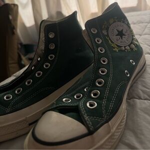 Converse, Forest Green (embroidered)